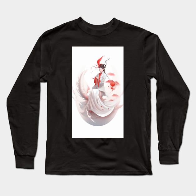 Whispers of Fantasy Long Sleeve T-Shirt by TooplesArt